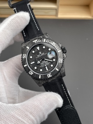 VS Factory Rolex Submariner Date “DiW Carbon Stealth” Forged Carbon Fiber (Custom Edition) — detail view 3