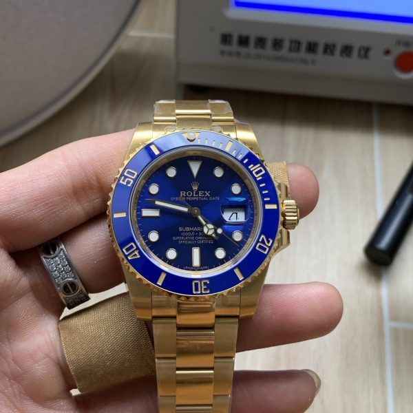 VS Factory Rolex Submariner Date “Solid Gold Blue” 41mm (126618LB) — front product view