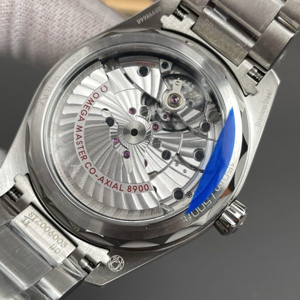 VS Factory Omega Seamaster Aqua Terra 150M 41mm White Dial Orange Accents (220.10.41.21.02.001) — detail view 9