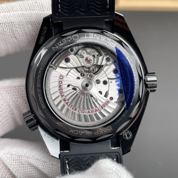 VS Factory Omega Seamaster Planet Ocean 600M GMT 45.5mm “Deep Black” (215.92.46.22.01.001) — detail view 7