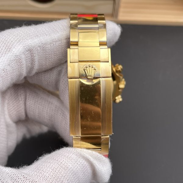 VS Factory Rolex Cosmograph Daytona 40mm Champagne Dial Yellow Gold (126508) — detail view 8