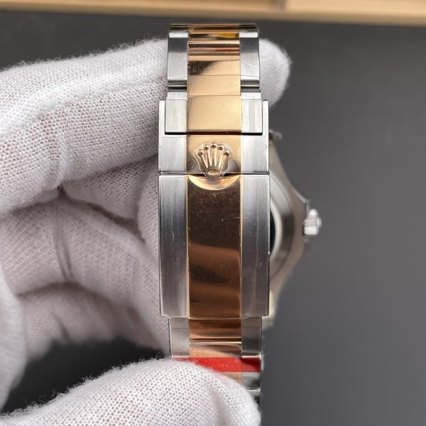 VS Factory Rolex Yacht-Master 40mm Two-Tone Rose Gold Chocolate Dial Rose Gold Bezel Oyster Bracelet… — detail view 7