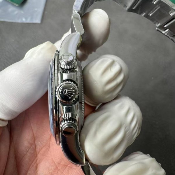 VS Factory Rolex Cosmograph Daytona White Gold Blue Dial (116509) — detail view 5