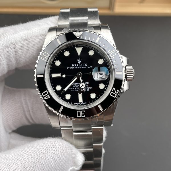 VS Factory Rolex Submariner Date “Black Submariner” 40mm (116610LN) — front product view