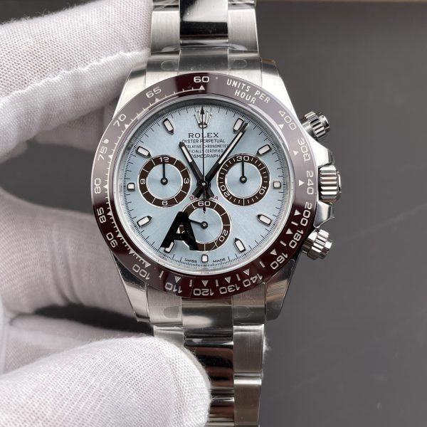 VS Factory Rolex Cosmograph Daytona “Ice Blue” Platinum (116506) — front product view