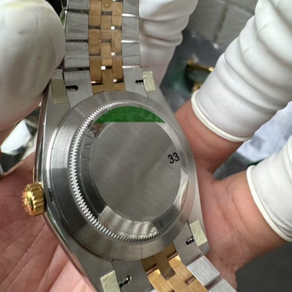 VS Factory Rolex Datejust 41mm Two-Tone Yellow Gold Slate Grey”Wimbledon” Dial Smooth Bezel Jubilee… — detail view 7