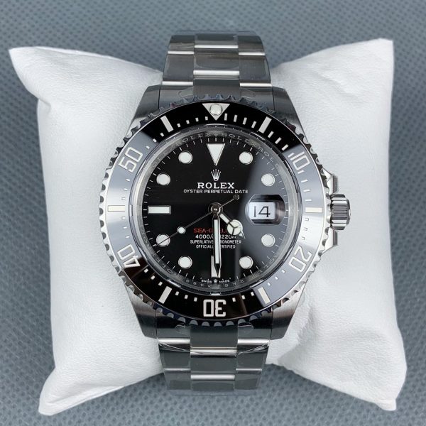 VS Factory Rolex Sea-Dweller 43mm “Single Red” Black Dial Ceramic Bezel Oyster Bracelet (126600) — detail view 1