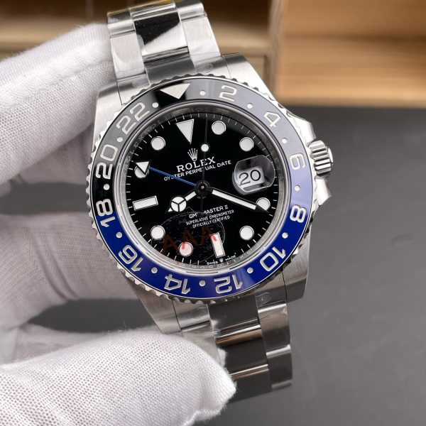 VS Factory Rolex GMT-Master II “Batman” Black/Blue Ceramic Bezel Oyster Bracelet (m126710blnr-0003) — detail view 3