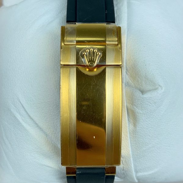 VS Factory Rolex Cosmograph Daytona Yellow Gold White Dial Rubber Strap (126518LN) — detail view 8