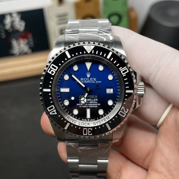 VS Factory Rolex Deepsea 126660 44mm Gradient Blue Dial — front product view