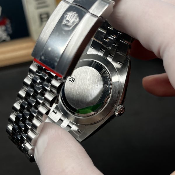 VS Factory Rolex Datejust 36mm Sunburst Slate Diamond Dial Jubilee Bracelet (126234) — detail view 4