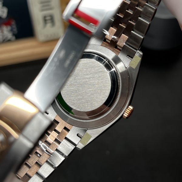 VS Factory (VSF) Rolex Datejust 41 126331 “Chocolate Dial” Two-Tone Everose Gold — detail view 4