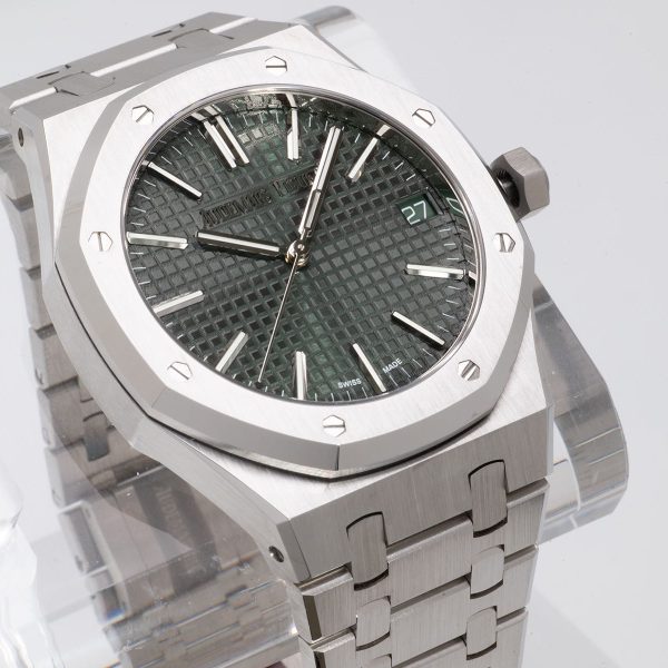 VS Factory Audemars Piguet Royal Oak 41mm Khaki Green Dial (15510ST) — detail view 3