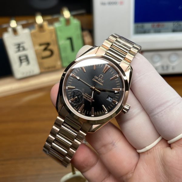 VS Factory Omega Seamaster Aqua Terra 150M 41.5mm Full Red Gold Grey Dial (231.50.42.21.06.002) — detail view 3