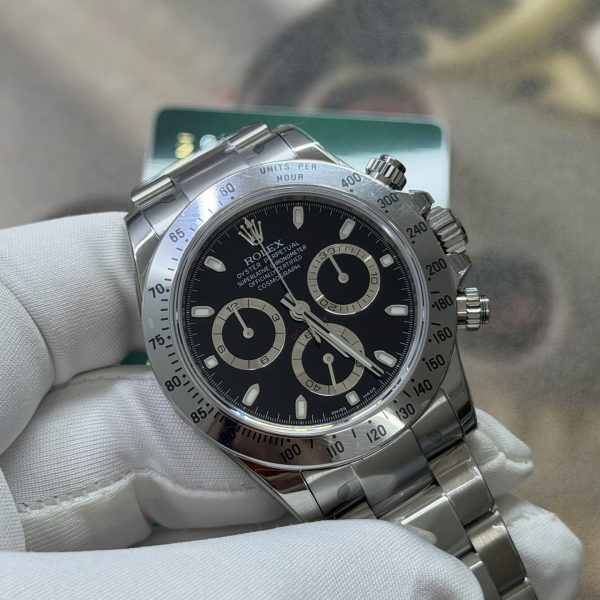 VS Factory Rolex Cosmograph Daytona 40mm Black Dial (116520) — detail view 2