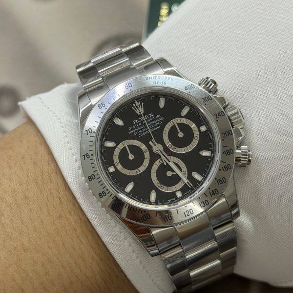VS Factory Rolex Cosmograph Daytona 40mm Black Dial (116520) — detail view 7