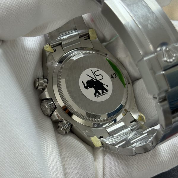 VS Factory Rolex Cosmograph Daytona 40mm Black Diamond Dial (126509) — detail view 5