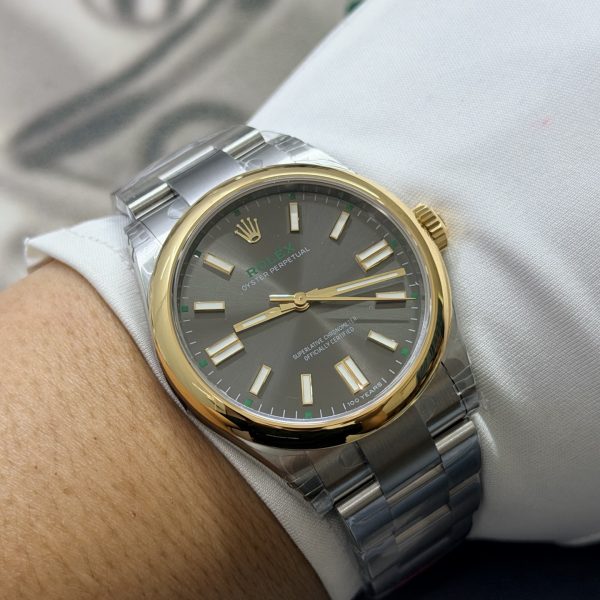 VS Factory Rolex Oyster Perpetual 41mm “100 Years” Anniversary Edition (134303) — detail view 9