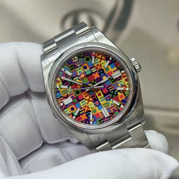 VS Factory Rolex Oyster Perpetual 36 Multicolour Dial Smooth Bezel Oyster Bracelet (126000) — detail view 4