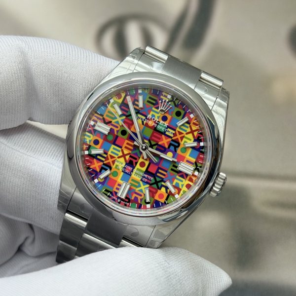 VS Factory Rolex Oyster Perpetual 36 Multicolour Dial Smooth Bezel Oyster Bracelet (126000) — detail view 2