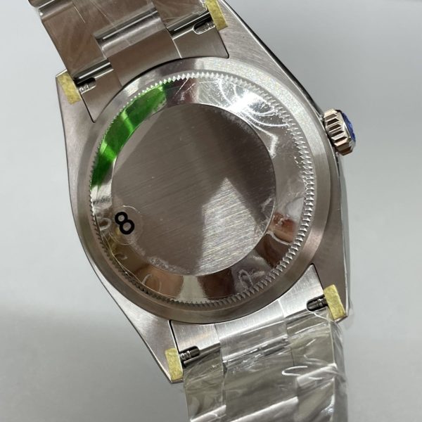 VS Factory Rolex Oyster Perpetual 36mm Coral Red Dial Smooth Bezel Oyster Bracelet (126000) — detail view 8