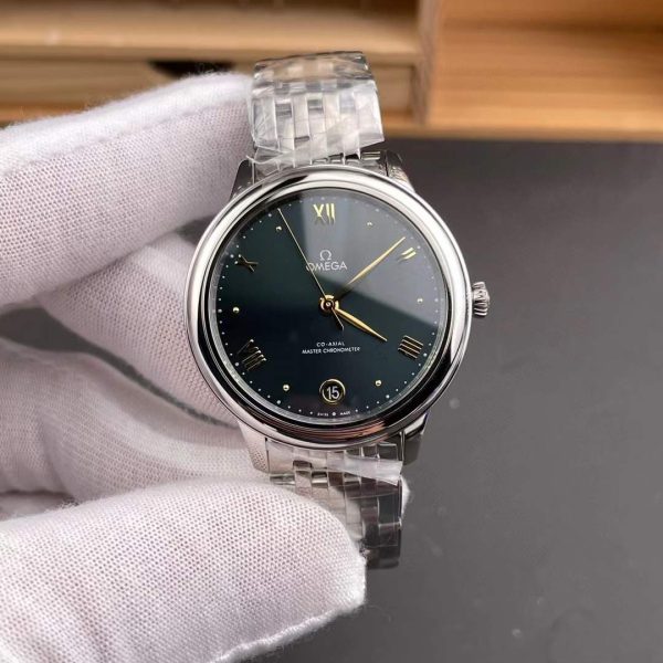 VS Factory Omega De Ville Prestige 40mm “Pine Green” (434.10.40.20.10.001) — detail view 1