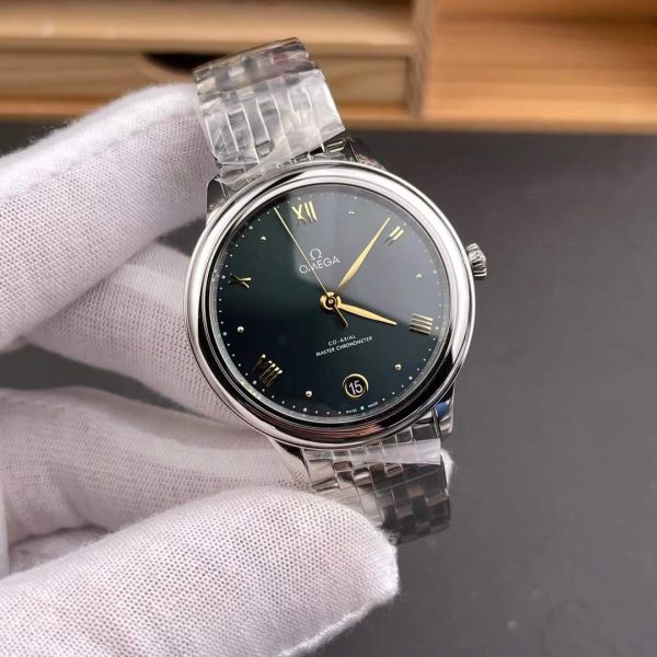 VS Factory Omega De Ville Prestige 40mm “Pine Green” (434.10.40.20.10.001) — detail view 2