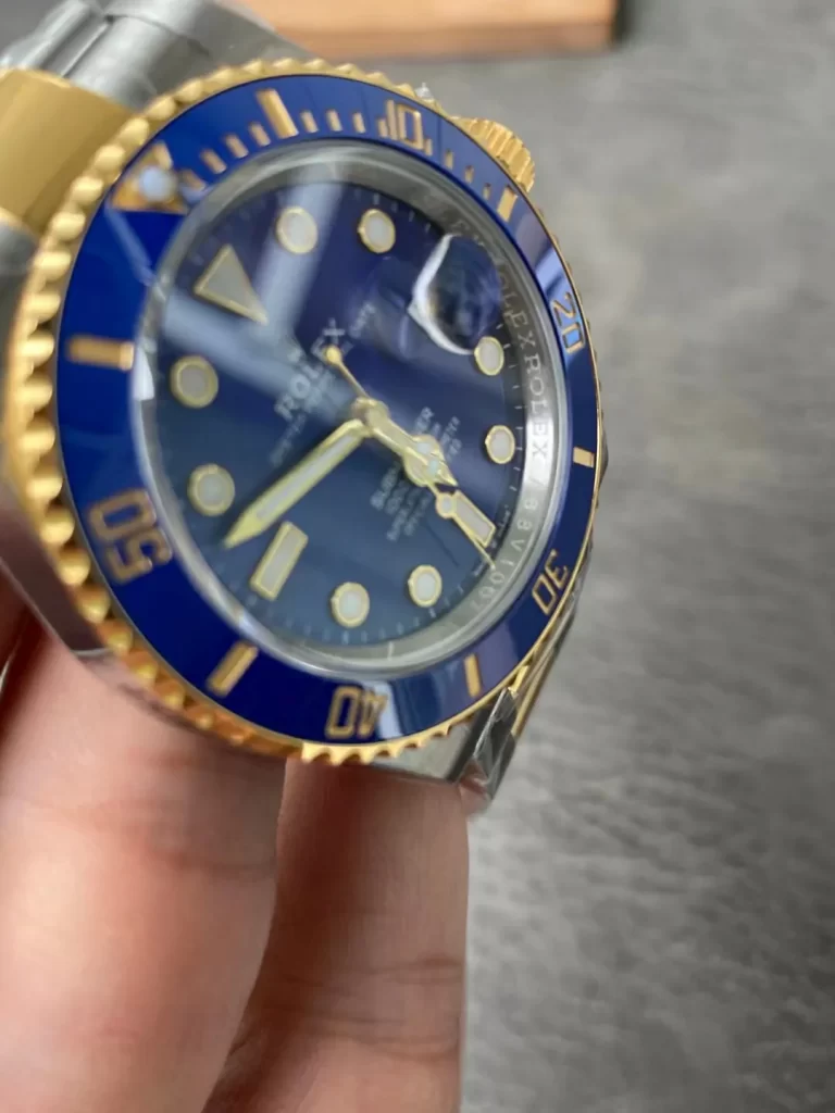 Rolex Submariner 116613LB VSF Replica Watch — 40mm, Blue Dial, Blue Ceramic, Two-Tone, DD3135 - Image 5