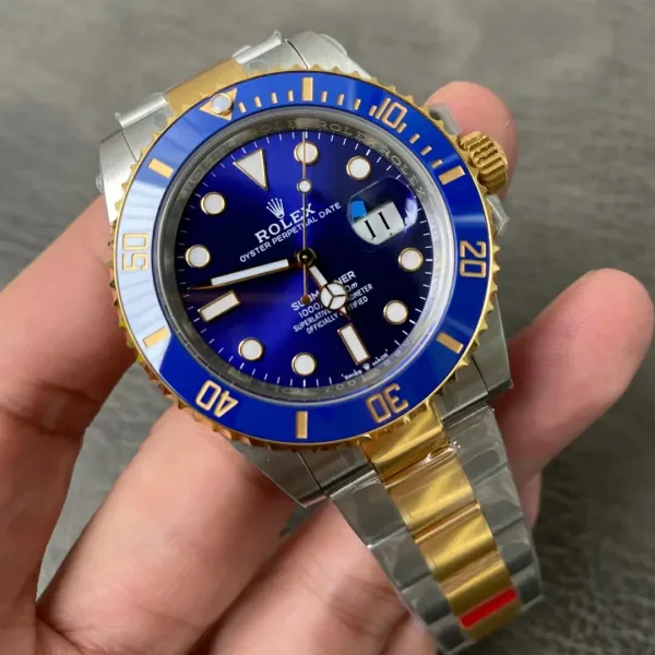 Rolex Submariner 116613LB VSF Replica Watch — 40mm, Blue Dial, Blue Ceramic, Two-Tone, DD3135