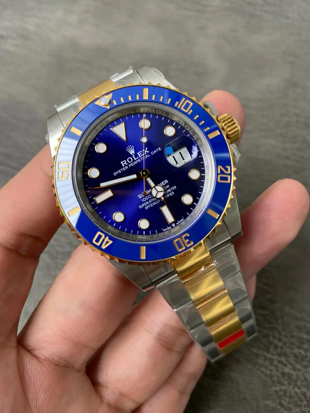 Rolex Submariner 116613LB VSF Replica Watch — 40mm, Blue Dial, Blue Ceramic, Two-Tone, DD3135