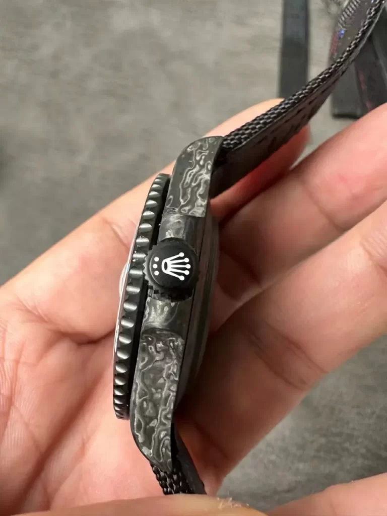 Rolex Submariner VSF Replica Watch — Forged Carbon Dial, Nylon, DiW Carbon Blue Element, DD3135 - Image 7