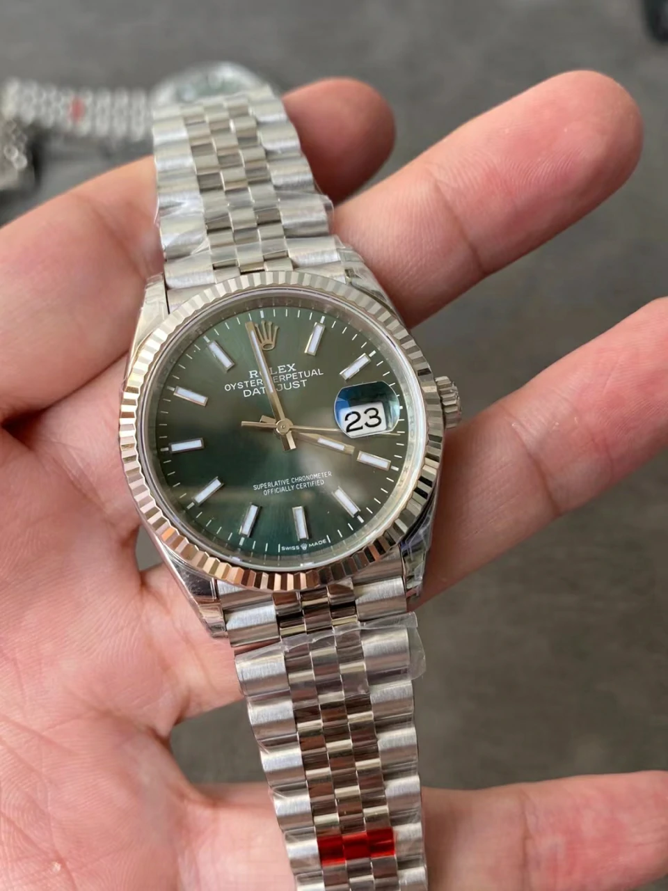 Rolex Datejust 36mm 116234 VSF Replica Watch — Green Dial, Jubilee, VS3235 - Image 2