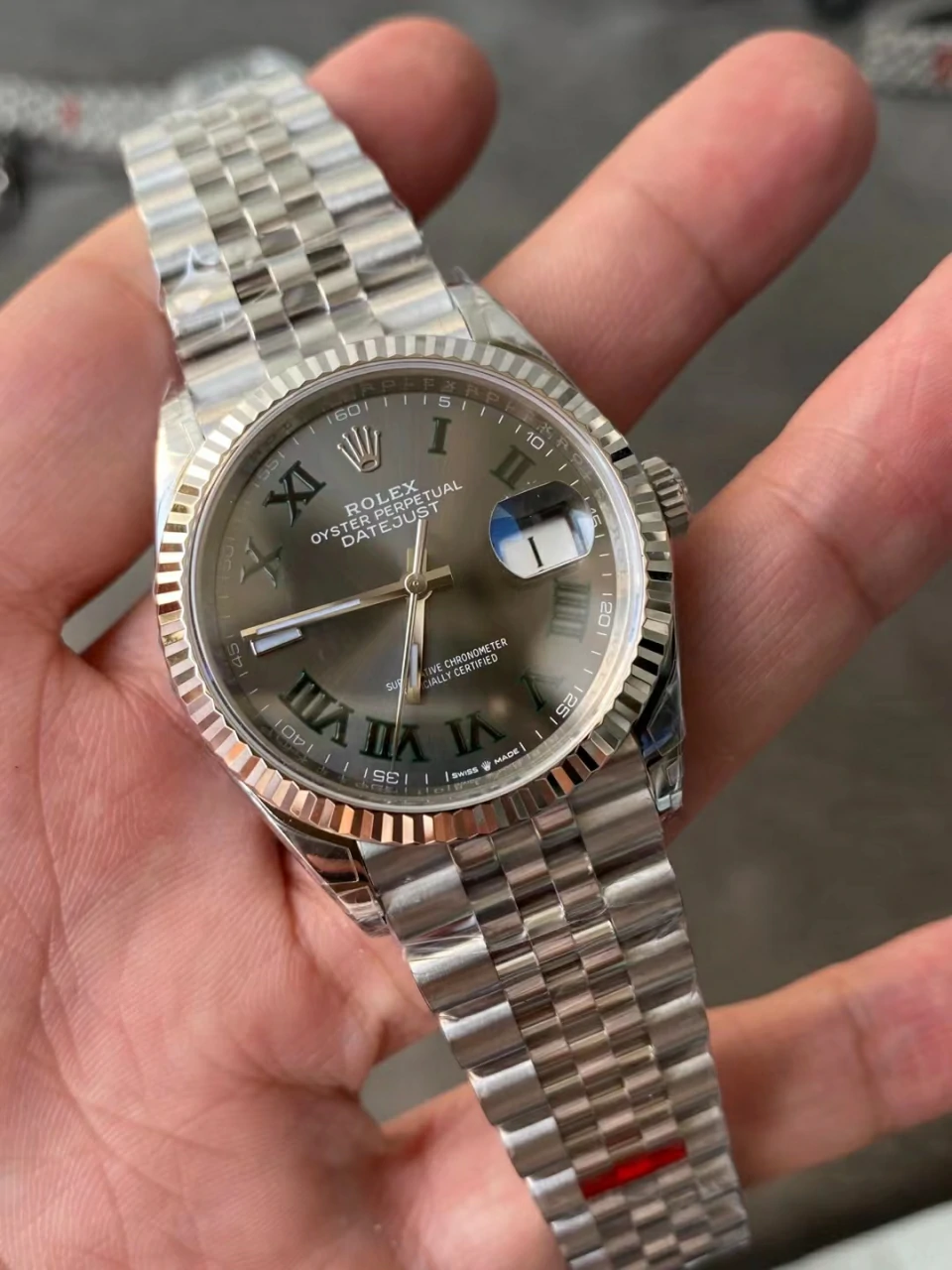 Rolex Datejust 36mm 116234 VSF Replica Watch — Wimbledon Dial, Jubilee, VS3235 - Image 2
