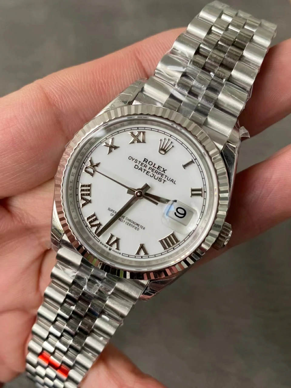 Rolex Datejust 36mm 116234 VSF Replica Watch — White Roman Dial, Jubilee, VS3235 - Image 2