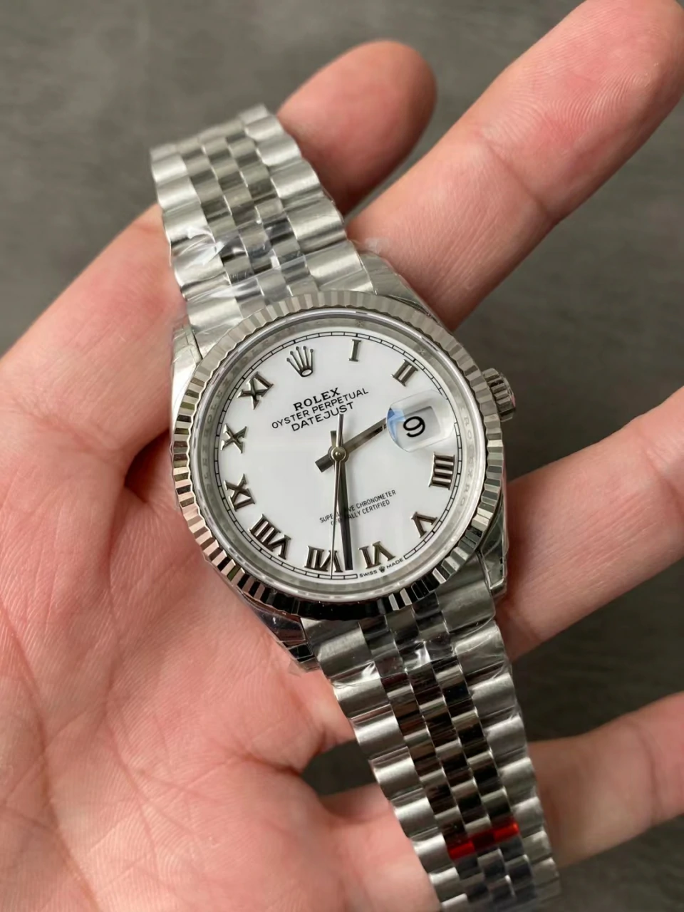 Rolex Datejust 36mm 116234 VSF Replica Watch — White Roman Dial, Jubilee, VS3235 - Image 3
